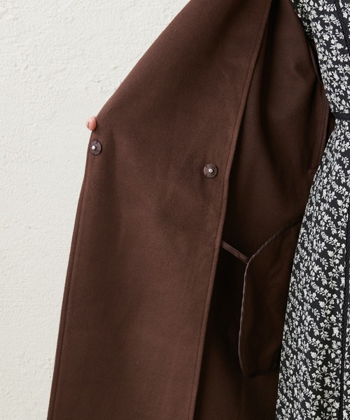 natural couture(ナチュラルクチュール)の「フードロングコート(その他アウター・レディース・ベージュ/ブラウン/ピンク/グレイッシュベージュ・FREE)」の9枚目の写真