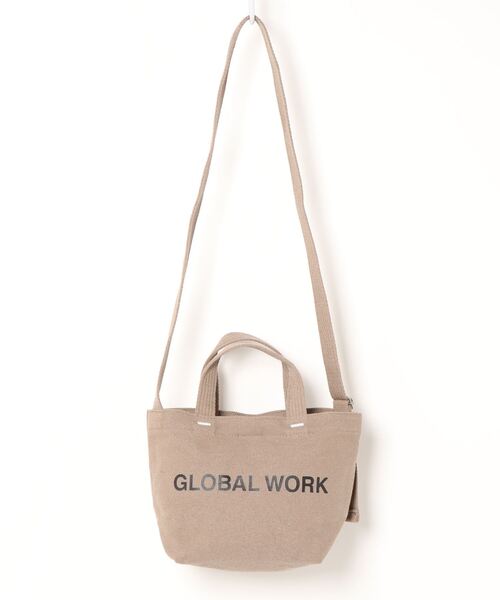 GLOBAL WORK(グローバルワーク)の「RC 2WAYロゴBAGミニ/887876(トートバッグ・レディース・グレー/パープル系その他5/ライトベージュ/ブラック/ホワイト・FREE)」の4枚目の写真