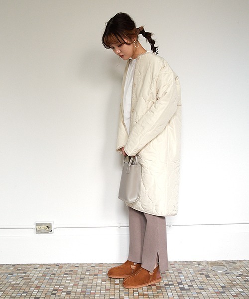JELLY BEANS(ジェリービーンズ)の「ムートンスリッポンシューズ(214-134)JELLY BEANS(ジェリービーンズ)(ブーツ・レディース・ブラック/ブラウン/アイボリー/ダークグレー/キャメル・LL/S/M/L)」の12枚目の写真