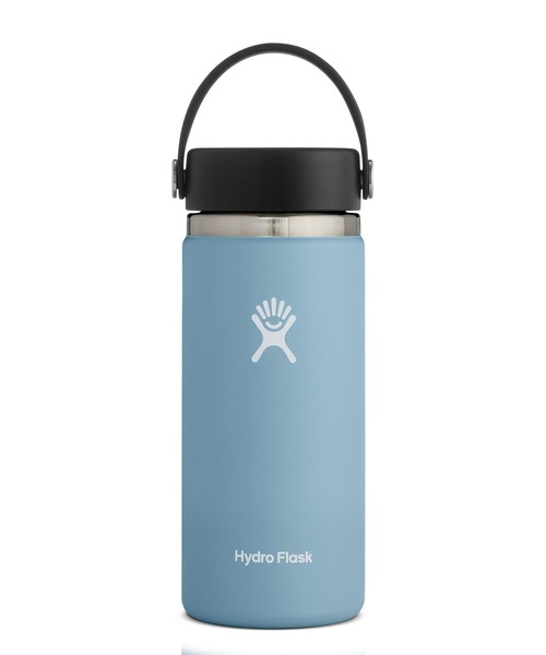 HYDRO FLASK（ハイドロフラスク）の「Hydro Flask/ハイドロフラスク ステンレスボトル ハイドレーション ワイドマウス 16oz 473ml 5089022（水筒・メンズ・ホワイト/ブラック/グレー/オリーブ/コバルトブルー/コーラルピンク/スカイブルー/ミント/クリアブルー/クリアグリーン/レモンイエロー/ピンク/ダークオレンジ/アクア/ライラック/スモーキーグリーン系/スモークピンク/インディゴブルー/ベージュ/アーミー/ブルー/シャーベット・FREE）」の13枚目の写真