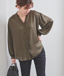 UNITED ARROWS | UBCB キューブボタン Vネック ブラウス(シャツ/ブラウス)
