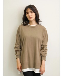 クルーネックゆるニットプルオーバー　○＊