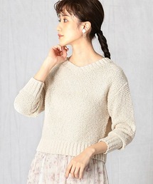 Comme　Ca　Mature（コムサマチュア）の「《ウォッシャブル》テープヤーン ニット プルオーバー（ニット/セーター）」