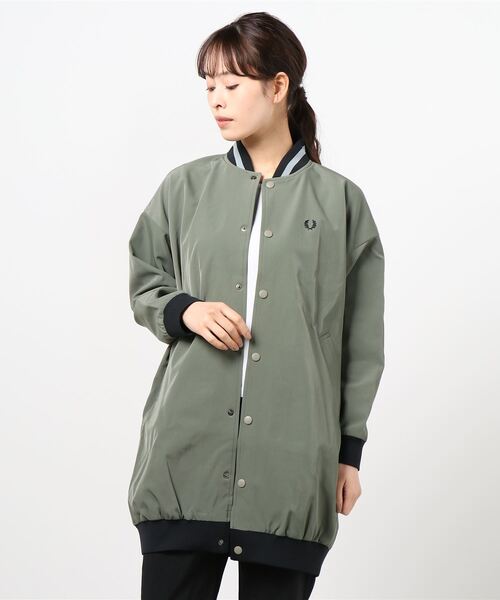 極美品☆フレッドペリー ボンバーコート ネイビー　ロングジャケット　ブルゾン FRED PERRY（フレッドペリー）の「Bomber Coat（ブルゾン）」 - WEAR