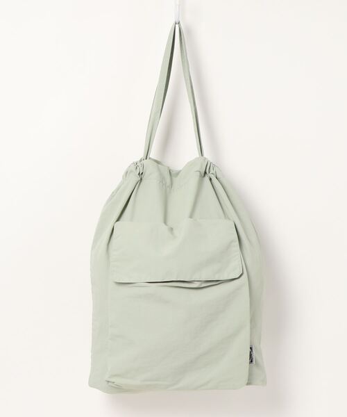 KOBE LETTUCE（コウベレタス）の「撥水加工折り畳みビッグポケットトートバッグ（トートバッグ・レディース・ブラック/グレイッシュベージュ/ピンク/ミント・FREE）」の3枚目の写真