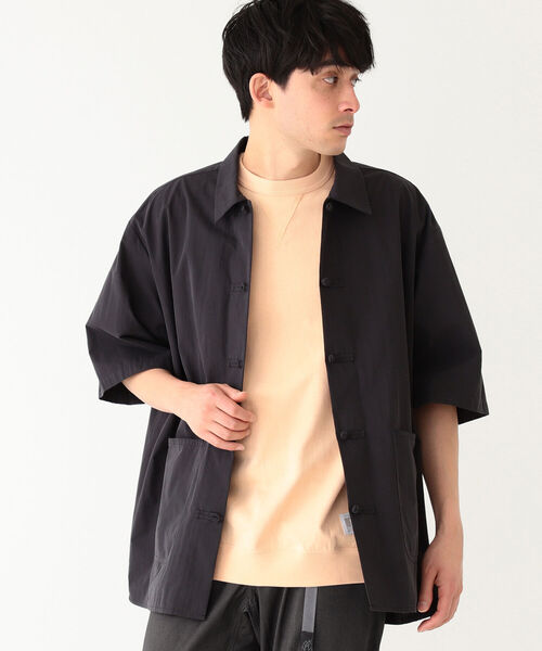 UNIVERSAL OVERALL(ユニバーサルオーバーオール)の「UNIVERSAL OVERALL × B:MING by BEAMS / 別注 チャイナ シャツ(シャツ/ブラウス・メンズ・ブラック/ベージュ/ダークブラウン・SMALL/LARGE/MEDIUM)」の10枚目の写真
