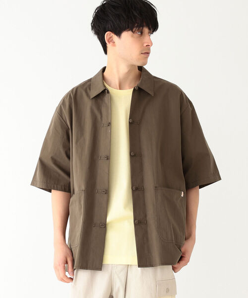 UNIVERSAL OVERALL(ユニバーサルオーバーオール)の「UNIVERSAL OVERALL × B:MING by BEAMS / 別注 チャイナ シャツ(シャツ/ブラウス・メンズ・ブラック/ベージュ/ダークブラウン・SMALL/LARGE/MEDIUM)」の14枚目の写真