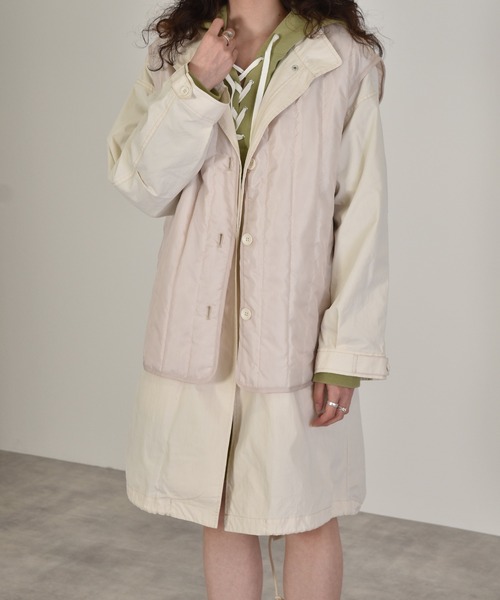 ミリタリーコート 中綿キルトベスト 2set ミリタリージャケット W Closet ダブルクローゼット のファッション通販 Zozotown