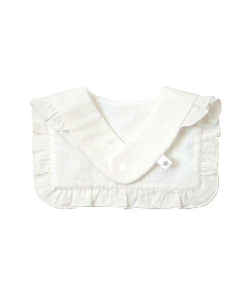 10mois（ディモワ）の「10mois チェリースタイ（スタイ/よだれかけ・キッズ・ホワイト/ベージュ・ONE SIZE）」の5枚目の写真