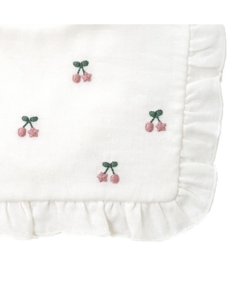 10mois（ディモワ）の「10mois チェリースタイ（スタイ/よだれかけ・キッズ・ホワイト/ベージュ・ONE SIZE）」の8枚目の写真