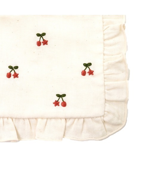 10mois（ディモワ）の「10mois チェリースタイ（スタイ/よだれかけ・キッズ・ホワイト/ベージュ・ONE SIZE）」の13枚目の写真