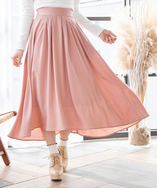 Newlyme（ニューリーミー）の「フィッシュテールロングスカート（スカート・レディース・ブラック/ピンク/イエロー/ブルー/グリーン/グレイッシュベージュ・MEDIUM/LARGE）」の6枚目の写真