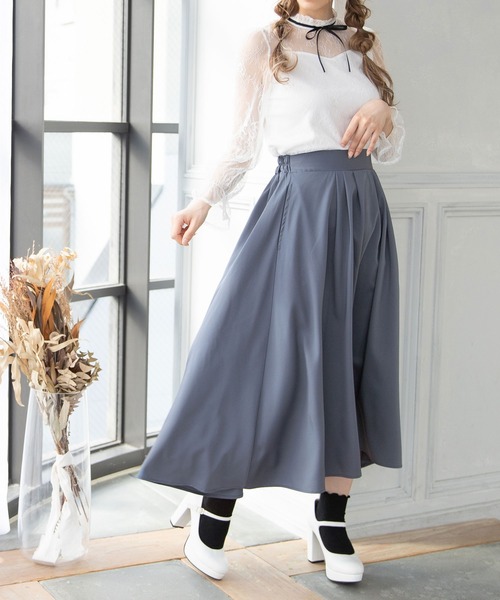 Newlyme（ニューリーミー）の「フィッシュテールロングスカート（スカート・レディース・ブラック/ピンク/イエロー/ブルー/グリーン/グレイッシュベージュ・MEDIUM/LARGE）」の13枚目の写真