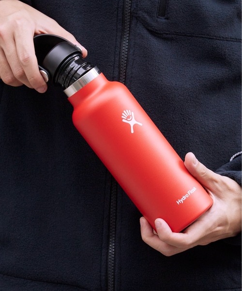 HYDRO FLASK（ハイドロフラスク）の「HydroFlask/ハイドロフラスク 18oz Standard Mouth ステンレスボトル 水筒 2026年春夏（グラス/マグカップ/タンブラー・メンズ・ホワイト/ライトブルー/エメラルドブルー/ブラック/ネイビー/オリーブ/ピンク/イエロー/ブルー/ダークグレー/ミント/シルバーグレー/ピンク系その他/シャーベット/レモンイエロー/レッド/オートミール/オレンジ/パープル/モカ/インディゴブルー/キナリ/ライトパープル/ダークオレンジ・FREE）」の21枚目の写真