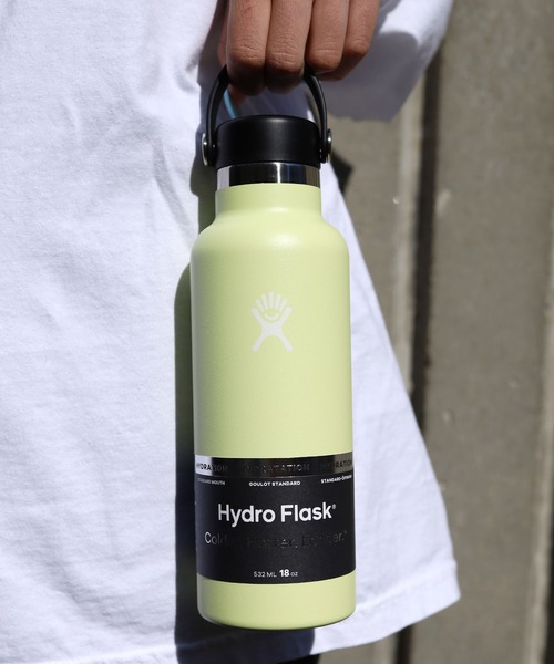HYDRO FLASK（ハイドロフラスク）の「HydroFlask/ハイドロフラスク 18oz Standard Mouth ステンレスボトル 水筒 2026年春夏（グラス/マグカップ/タンブラー・メンズ・ホワイト/ライトブルー/エメラルドブルー/ブラック/ネイビー/オリーブ/ピンク/イエロー/ブルー/ダークグレー/ミント/シルバーグレー/ピンク系その他/シャーベット/レモンイエロー/レッド/オートミール/オレンジ/パープル/モカ/インディゴブルー/キナリ/ライトパープル/ダークオレンジ・FREE）」の18枚目の写真