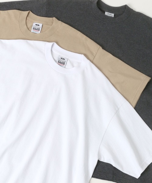 PRO CLUB (プロクラブ)の「PRO CLUB/プロクラブ オーバーサイズ ヘビーウェイト クルーネック 半袖Tシャツ/無地T/レディース メンズ(Tシャツ/カットソー・メンズ・ホワイト/ブラック/パープル/ネイビー/グレー/オリーブ/カーキ/チャコール/ブラウン/ダークグリーン・M/L/XL/XXL)」の2枚目の写真