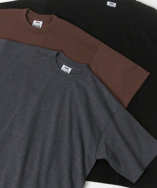 PRO CLUB (プロクラブ)の「PRO CLUB/プロクラブ オーバーサイズ ヘビーウェイト クルーネック 半袖Tシャツ/無地T/レディース メンズ(Tシャツ/カットソー・メンズ・ホワイト/ブラック/パープル/ネイビー/グレー/オリーブ/カーキ/チャコール/ブラウン/ダークグリーン・M/L/XL/XXL)」の4枚目の写真