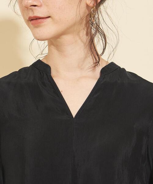 BEAUTY&YOUTH UNITED ARROWS(ビューティーアンドユースユナイテッドアローズ)の「BY∴ キュプラスキッパーフレアスリーブブラウス -ウォッシャブル-(シャツ/ブラウス・レディース・ライム/ブラック/シャーベット/その他1・FREE)」の7枚目の写真