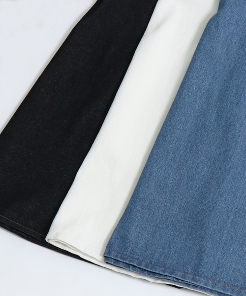 &g'aime（アンジェム）の「【&g'aime】バックカットデニムワンピース（ワンピース・レディース・ホワイト/ブラック/ブルー・FREE）」の20枚目の写真