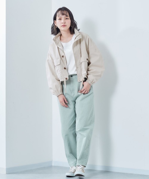 cepo（セポ）の「ミリタリードルマンジャケット（ミリタリージャケット・レディース・オフホワイト/オリーブ・M）」の2枚目の写真