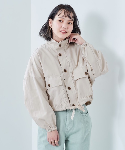 cepo（セポ）の「ミリタリードルマンジャケット（ミリタリージャケット・レディース・オフホワイト/オリーブ・M）」の4枚目の写真