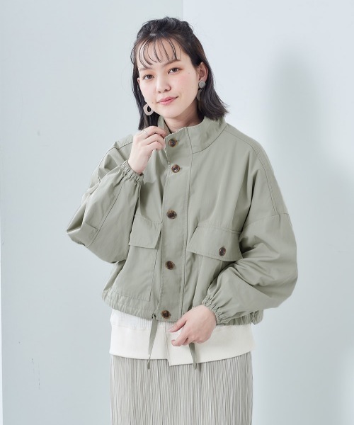 cepo（セポ）の「ミリタリードルマンジャケット（ミリタリージャケット・レディース・オフホワイト/オリーブ・M）」の6枚目の写真