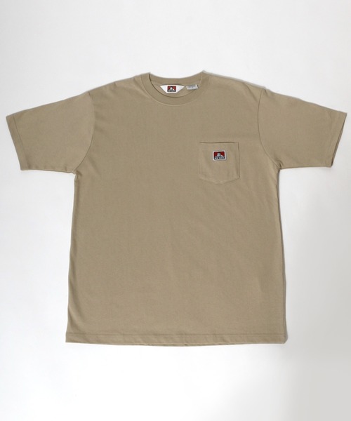 BEN DAVIS(ベンデイビス)の「BEN DAVIS/ベンデイビス Pis Pocket Wappen 無地半袖Tシャツ/大きいサイズ(Tシャツ/カットソー・メンズ・ホワイト/ブラック/ダークグリーン/ベージュ/サックスブルー/モスグリーン/ブルーグリーン・3L/4L/5L)」の14枚目の写真