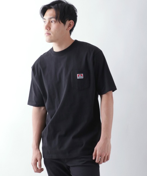 BEN DAVIS(ベンデイビス)の「BEN DAVIS/ベンデイビス Pis Pocket Wappen 無地半袖Tシャツ/大きいサイズ(Tシャツ/カットソー・メンズ・ホワイト/ブラック/ダークグリーン/ベージュ/サックスブルー/モスグリーン/ブルーグリーン・3L/4L/5L)」の19枚目の写真