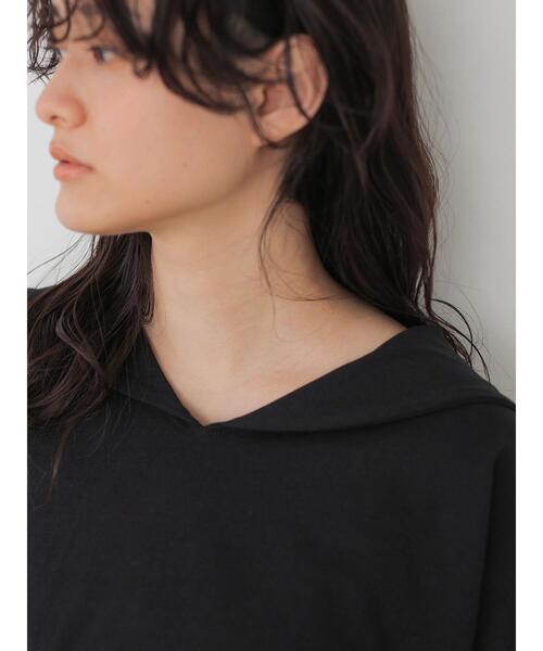 AMERICAN HOLIC(アメリカンホリック)の「セーラーカラーカットプルオーバー(Tシャツ/カットソー・レディース・オフホワイト/ブラック・FREE)」の8枚目の写真