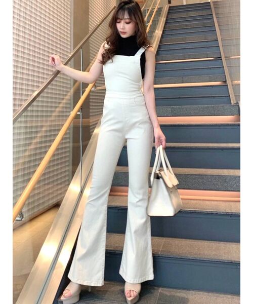 美品✨フォクシー '20年 ペインタースーツサロペット フレア 襟付き 38 白 楽天市場】最大2000円OFFクーポン 3点スーツ 着回し 涼しい 結婚式 お