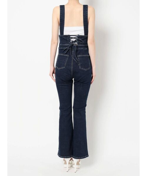 RESEXXY（リゼクシー）の「ストレッチフレアサロペット（つなぎ/オールインワン・レディース・ホワイト/ベージュ/インディゴブルー・FREE）」の22枚目の写真