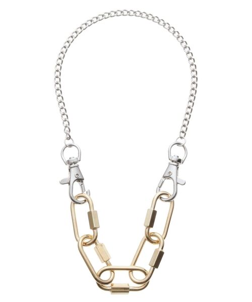 jouetie（ジュエティ）の「カラビナリンクネックレス（ネックレス・レディース・シルバー/ゴールド・FREE）」の2枚目の写真