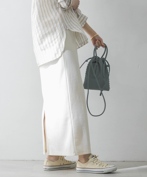 URBAN RESEARCH(アーバンリサーチ)の「ブークレライトリバーロングスカート(スカート・レディース・グレー系その他/アイボリー・FREE)」の17枚目の写真