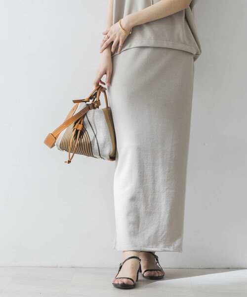 URBAN RESEARCH(アーバンリサーチ)の「ブークレライトリバーロングスカート(スカート・レディース・グレー系その他/アイボリー・FREE)」の9枚目の写真