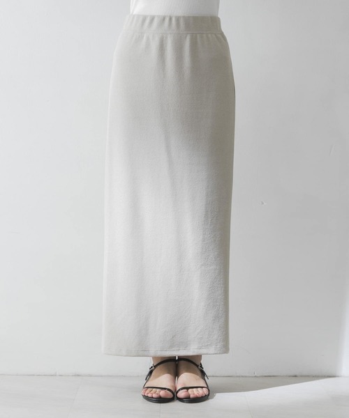 URBAN RESEARCH(アーバンリサーチ)の「ブークレライトリバーロングスカート(スカート・レディース・グレー系その他/アイボリー・FREE)」の4枚目の写真