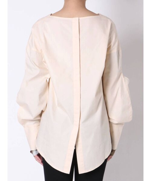 EMODA（エモダ）の「スリーブレイヤートップ（シャツ/ブラウス・レディース・アイボリー/ブラック・FREE）」の5枚目の写真