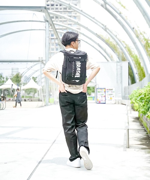 THRASHER(スラッシャー)の「HOMETOWN BACKPACK S 20L/スラッシャーバッグパックリュックサック(ショルダーバッグ・メンズ・ブラック×ホワイト/ブラック×レッド・FREE)」の20枚目の写真