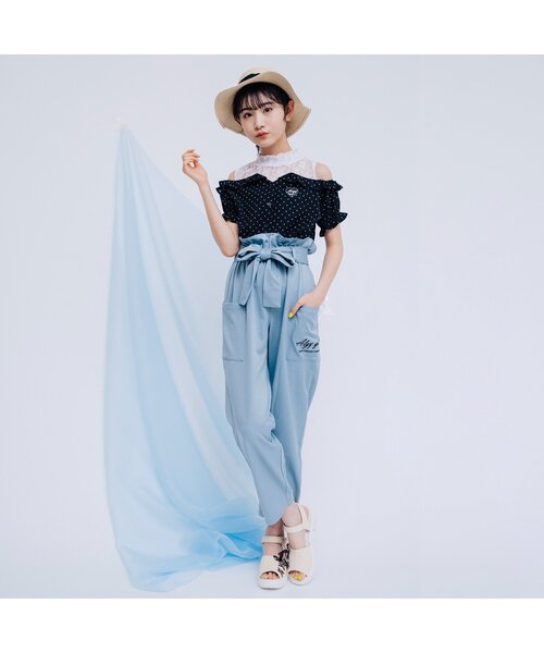 algy（アルジー）の「(レ）レースアップガーリーサンダル（サンダル・キッズ・ブラック/インディゴブルー/アイボリー・23/24/22/20/21）」の12枚目の写真