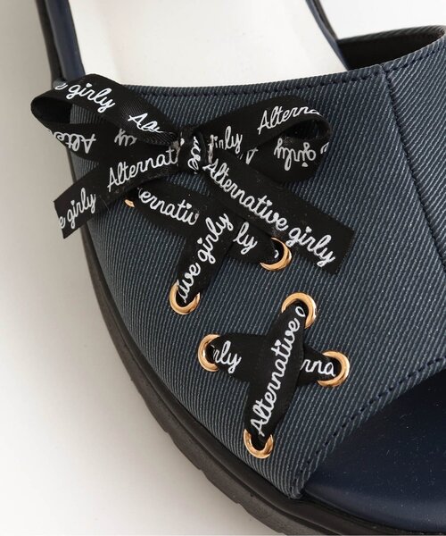 algy（アルジー）の「(レ）レースアップガーリーサンダル（サンダル・キッズ・ブラック/インディゴブルー/アイボリー・23/24/22/20/21）」の18枚目の写真