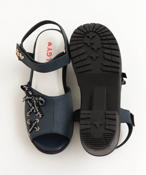 algy（アルジー）の「(レ）レースアップガーリーサンダル（サンダル・キッズ・ブラック/インディゴブルー/アイボリー・23/24/22/20/21）」の21枚目の写真