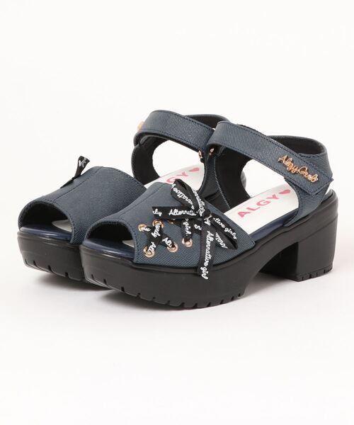 algy（アルジー）の「(レ）レースアップガーリーサンダル（サンダル・キッズ・ブラック/インディゴブルー/アイボリー・23/24/22/20/21）」の22枚目の写真