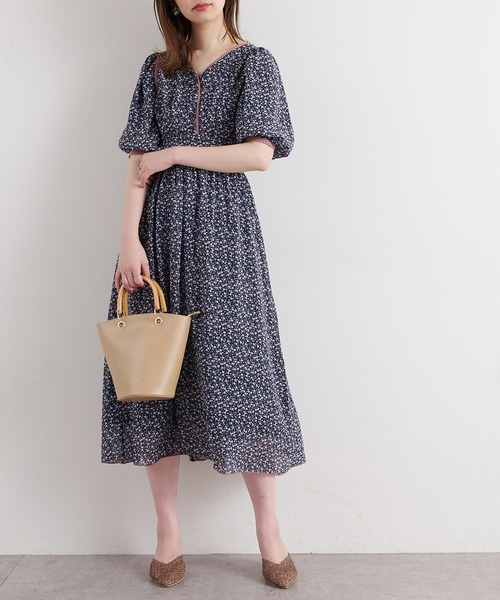 natural couture（ナチュラルクチュール）の「配色小花柄バルーン