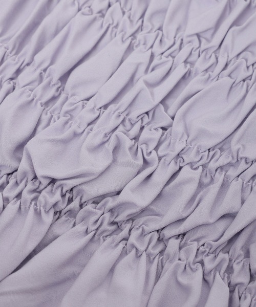 fifth calin(フィフスカラン)の「バックリボンバルーンスリーブブラウス(シャツ/ブラウス・レディース・ホワイト/パープル/グリーン・MEDIUM)」の14枚目の写真