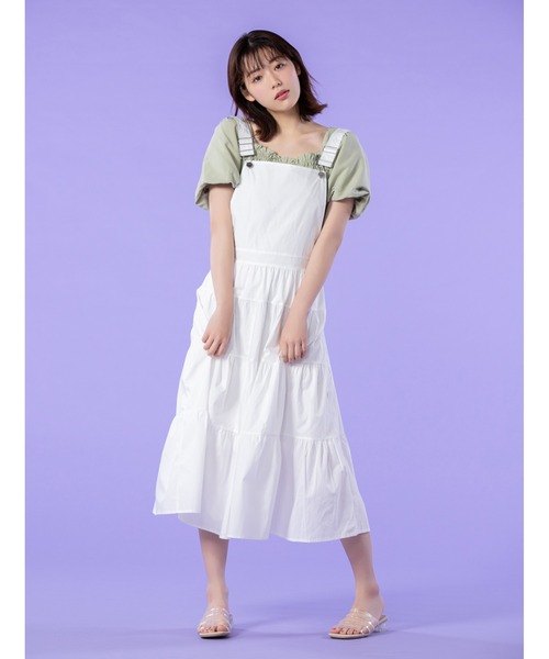 fifth calin(フィフスカラン)の「バックリボンバルーンスリーブブラウス(シャツ/ブラウス・レディース・ホワイト/パープル/グリーン・MEDIUM)」の4枚目の写真