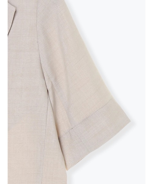 Te chichi（テチチ）の「リネンライク半袖ジャケット（テーラードジャケット・レディース・ベージュ/ネイビー・ﾌﾘ-）」の14枚目の写真