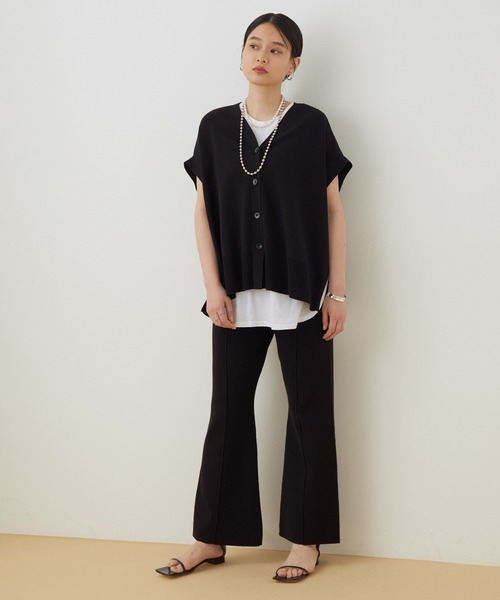 ADAM ET ROPE'（アダムエロペ）の「【セットアップ対応】クールUVニットパンツ（その他パンツ・レディース・ブラック/クリーム・FREE）」の15枚目の写真