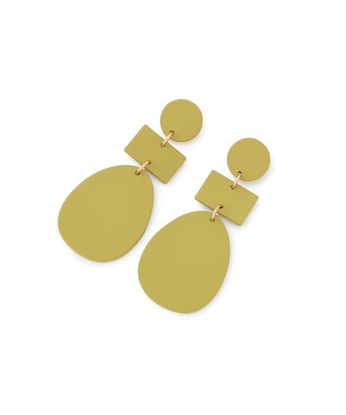 VIS（ビス）の「カラーアクリル変形ピアス（ピアス（両耳用）・レディース・ピンク/ミント/キャメル・FREE）」の7枚目の写真