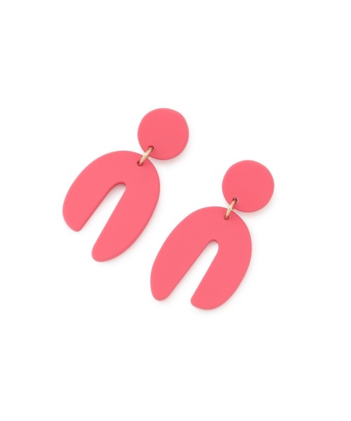 VIS（ビス）の「カラーアクリル変形ピアス（ピアス（両耳用）・レディース・ピンク/ミント/キャメル・FREE）」の8枚目の写真