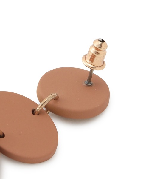 VIS（ビス）の「カラーアクリル変形ピアス（ピアス（両耳用）・レディース・ピンク/ミント/キャメル・FREE）」の11枚目の写真