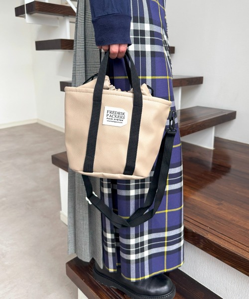 セール】【FREDRIK PACKERS】EC限定カラーあり！DRAWSTRING MINI TOTE